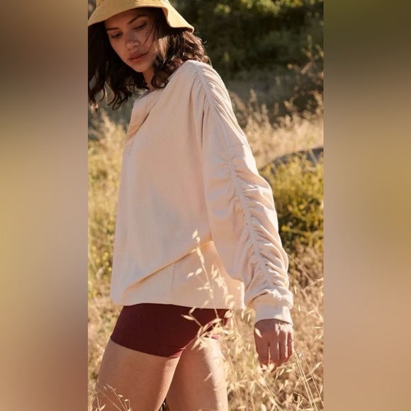 Free People Movement Orange Flow State Layer Top Size M - Picture 5 of 6